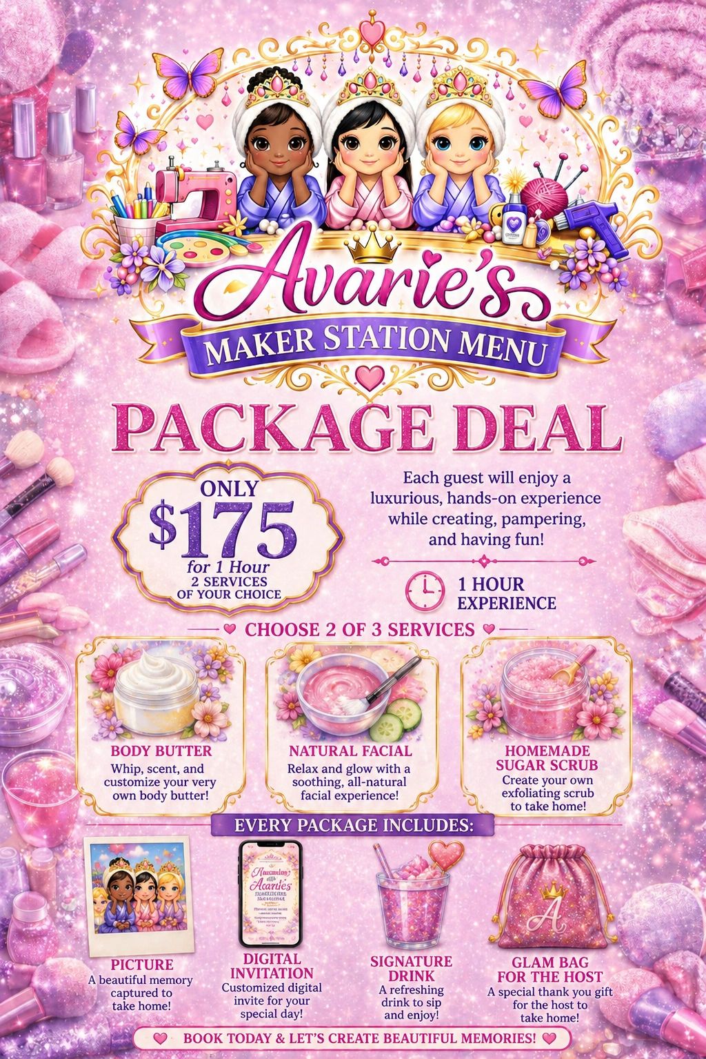 Maker Station $175 package deal flyer